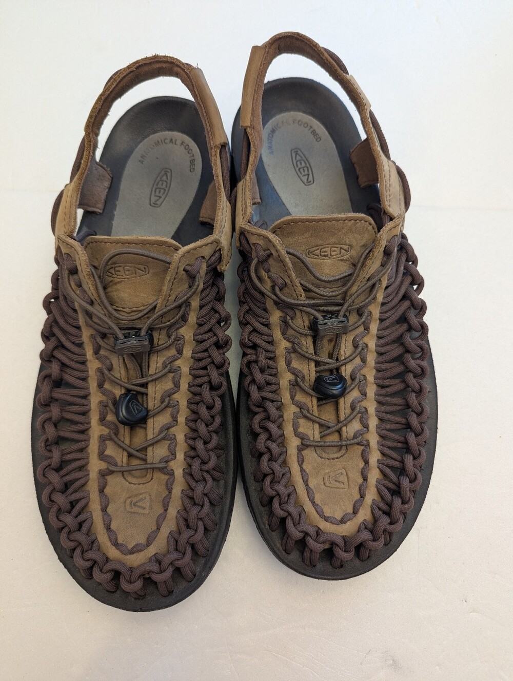 Keen Men's Brown/Tan UNEEK Braided Cord Sandals